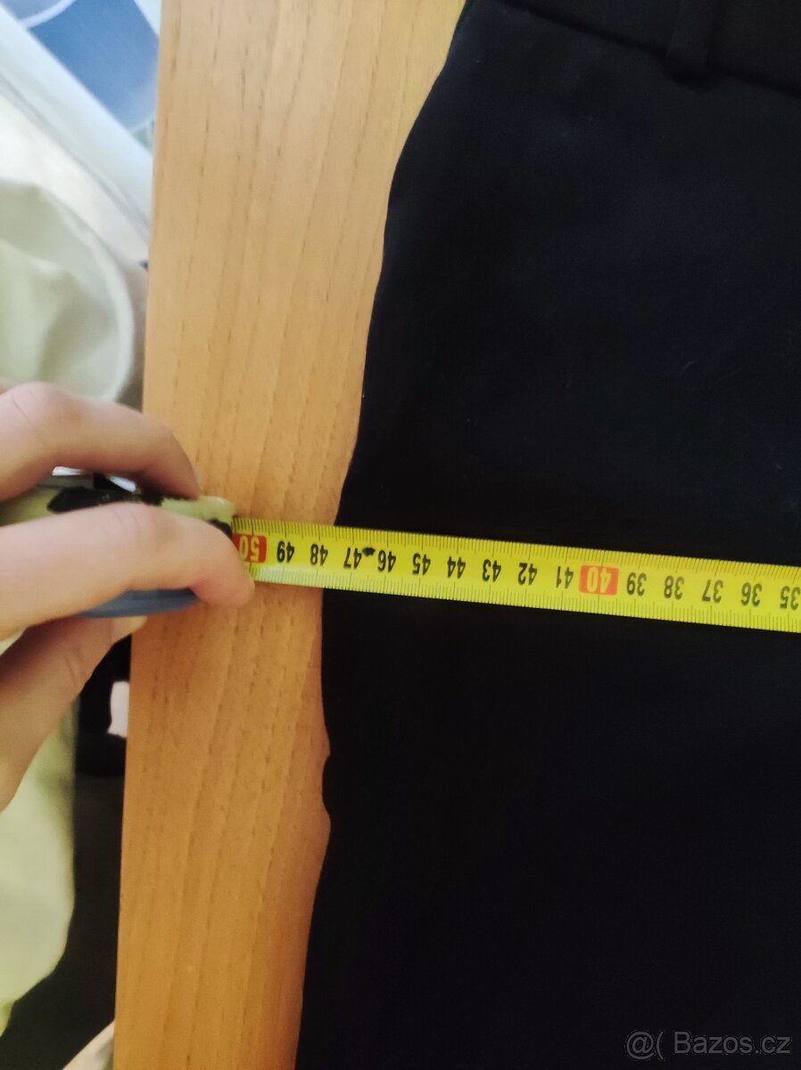 Společenské kalhoty, černé, vel. 38 - 6