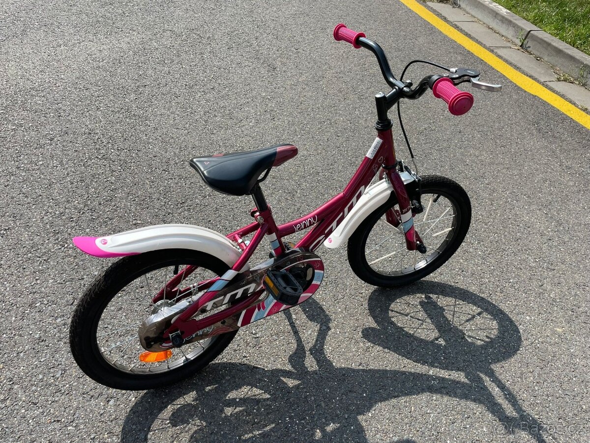 dětské dívčí kolo ctm 16" s přídavnými kolečky - 6