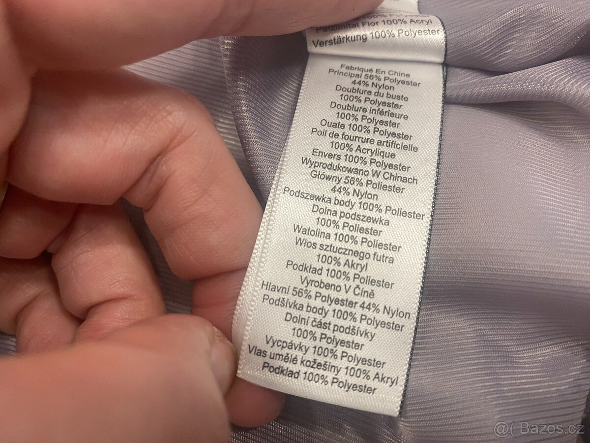 Dívčí zimní zateplený kabát s kapucí Next, vel. 152 - 6