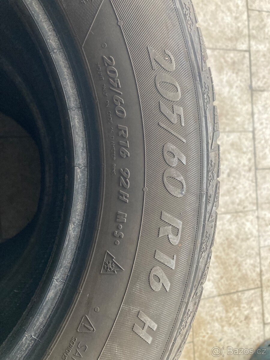 Prodám zimní pneu Matador 205/60/16 - 6