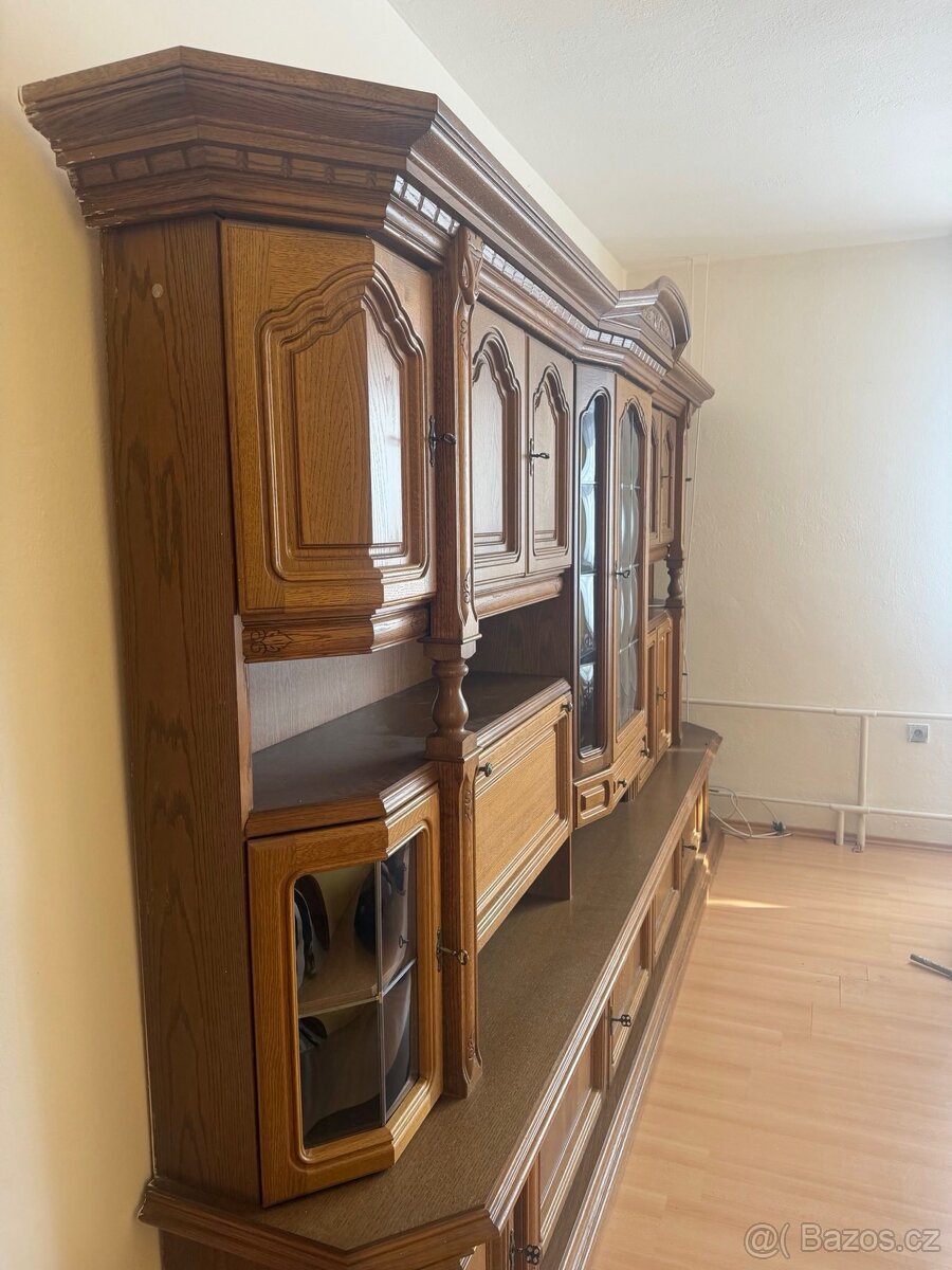 Rustikální dubová obývací stěna - 6