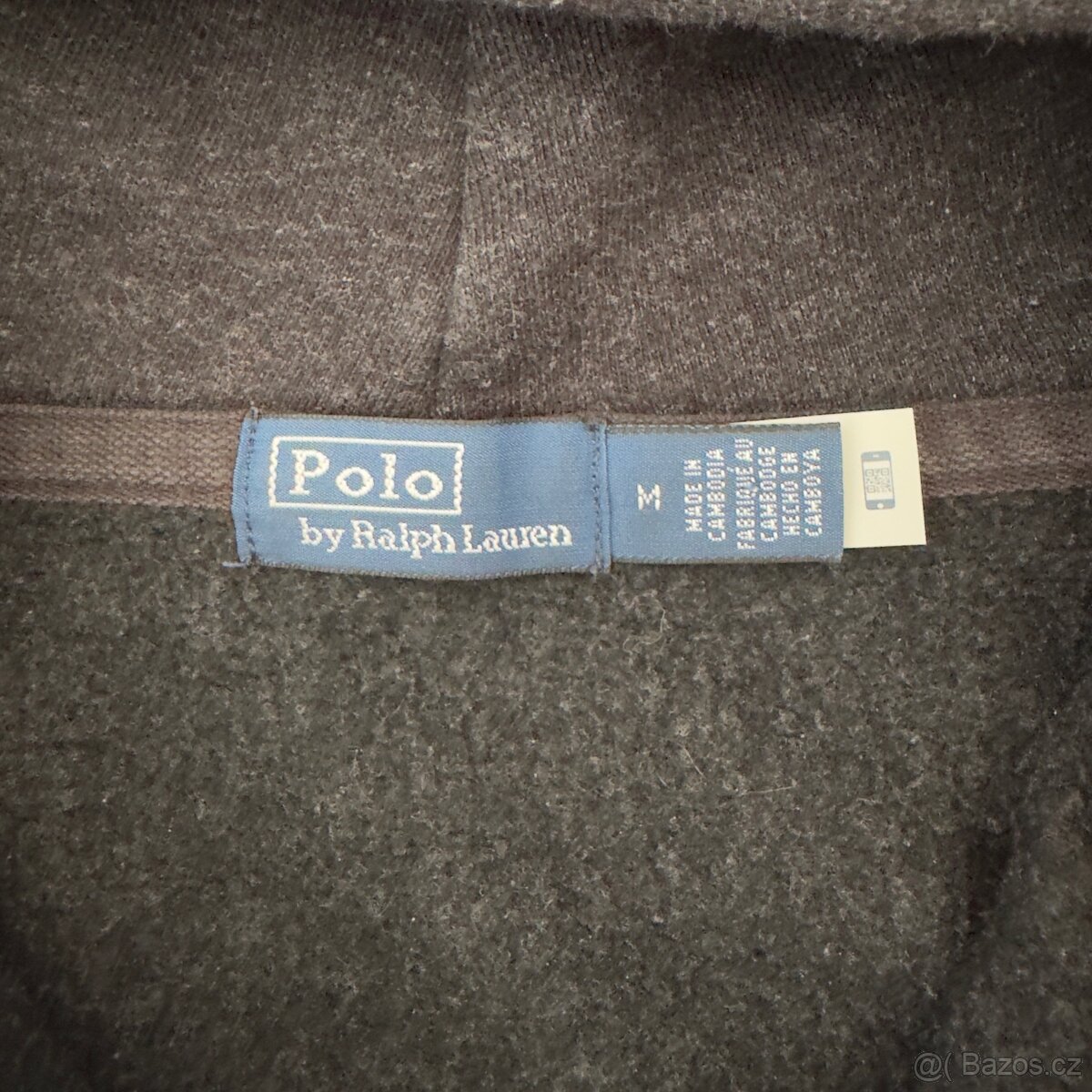Ralph Lauren Polo černošedá mikina s kapucí | vel. M - 6
