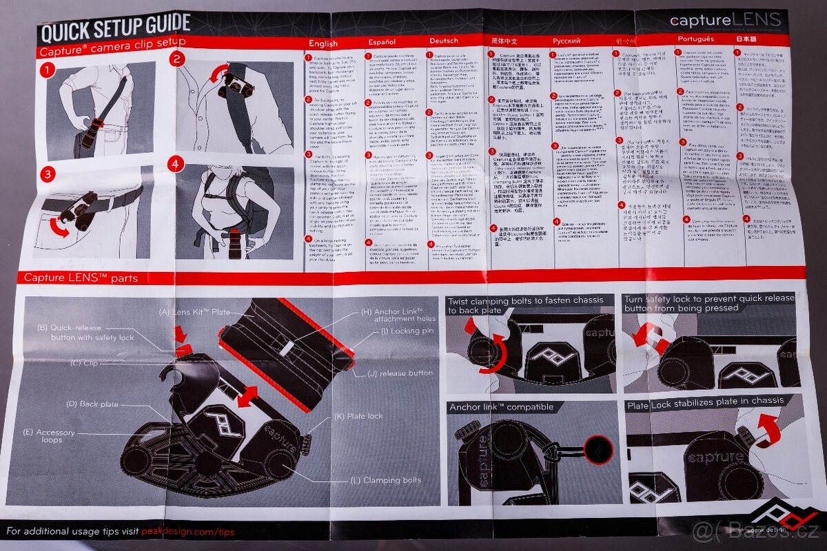 Peak Design Lens Kit pro bajonet Canon EF + držák Capture - 6