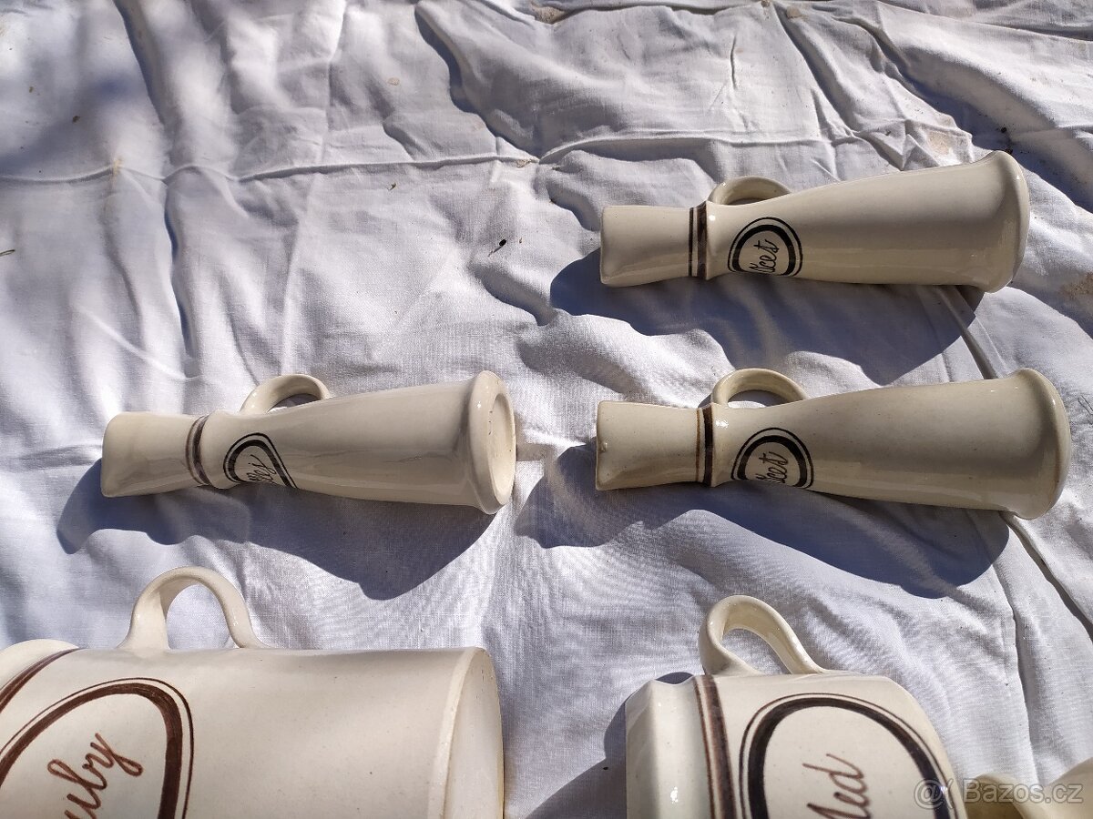 chalupářská keramika - houby,ocet,olej,med,sádlo,hřebíček - 6