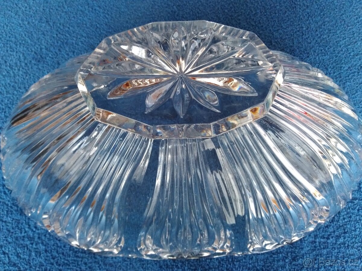 Skleněná mísa nástolec - 6