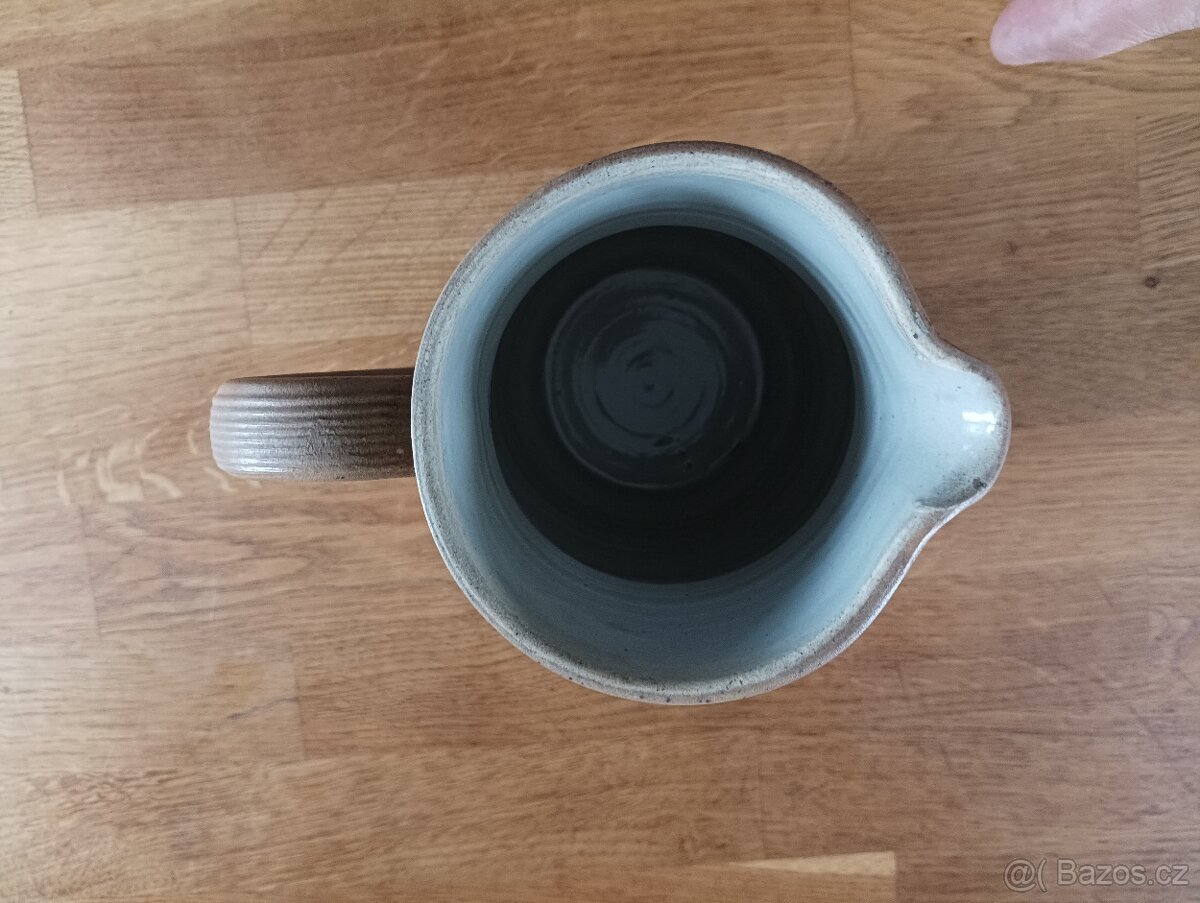 KAMENINOVÝ DŽBÁN GRES DU BERRY RUČNĚ VYROBENÝ - FRANCIE - 6