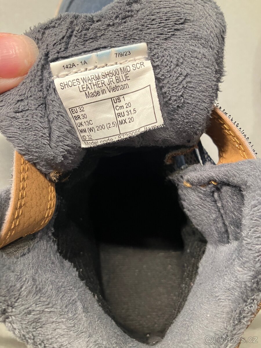 Dětské zimní kožené boty Decathlon vel. 32 - 6