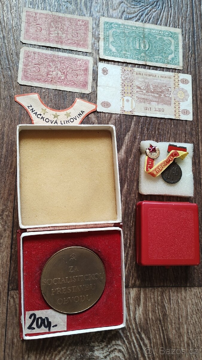 Plaketa, bankovky atd. - 6