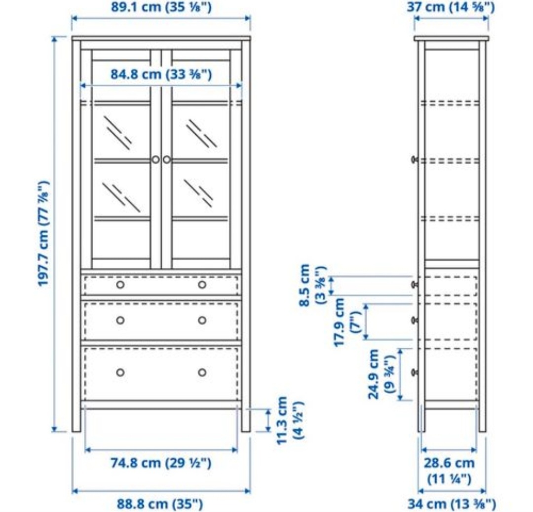 VITRÍNA IKEA HEMNES - 6