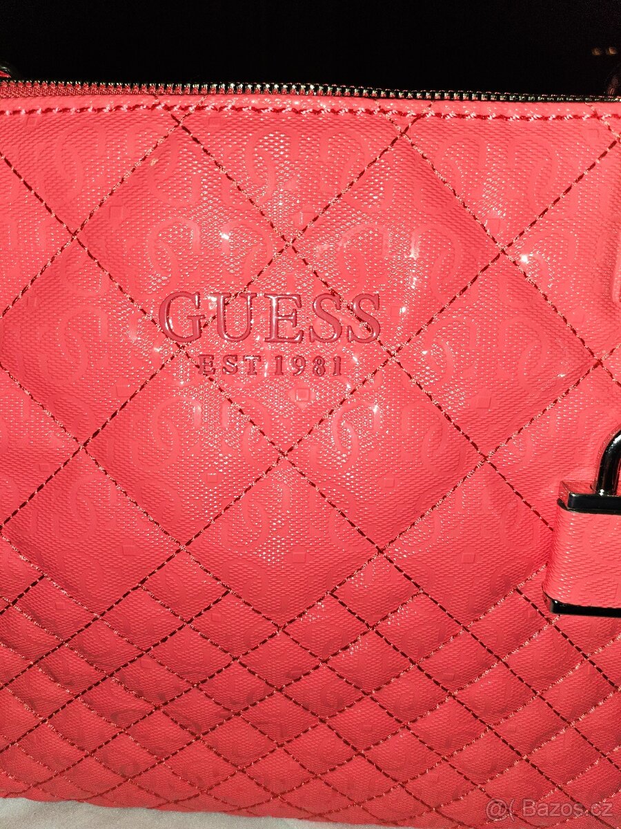 NOVÁ Kabelka Guess barva korálová - 6