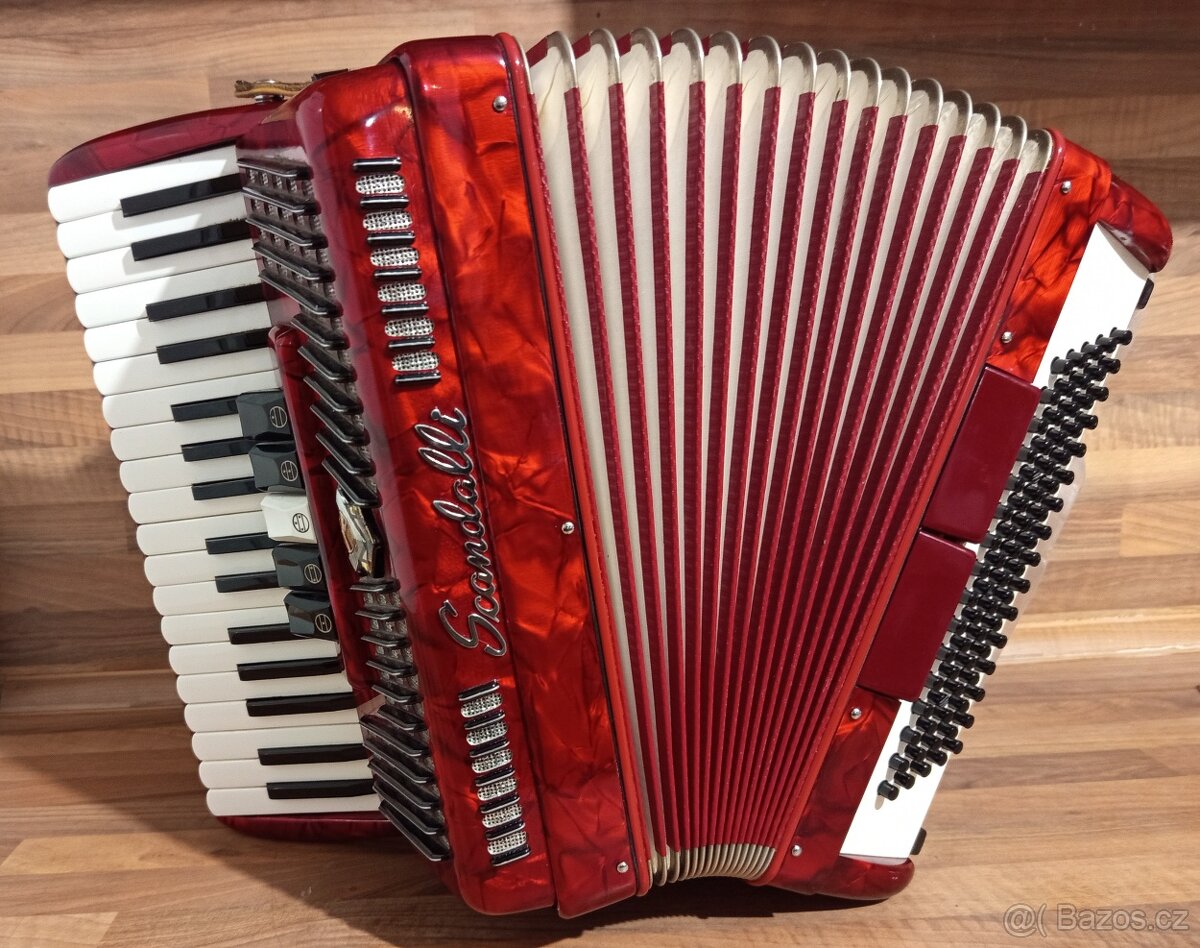 Akordeon (harmonika,heligonka) Scandalli Cantore 80,TOP STAV - 6