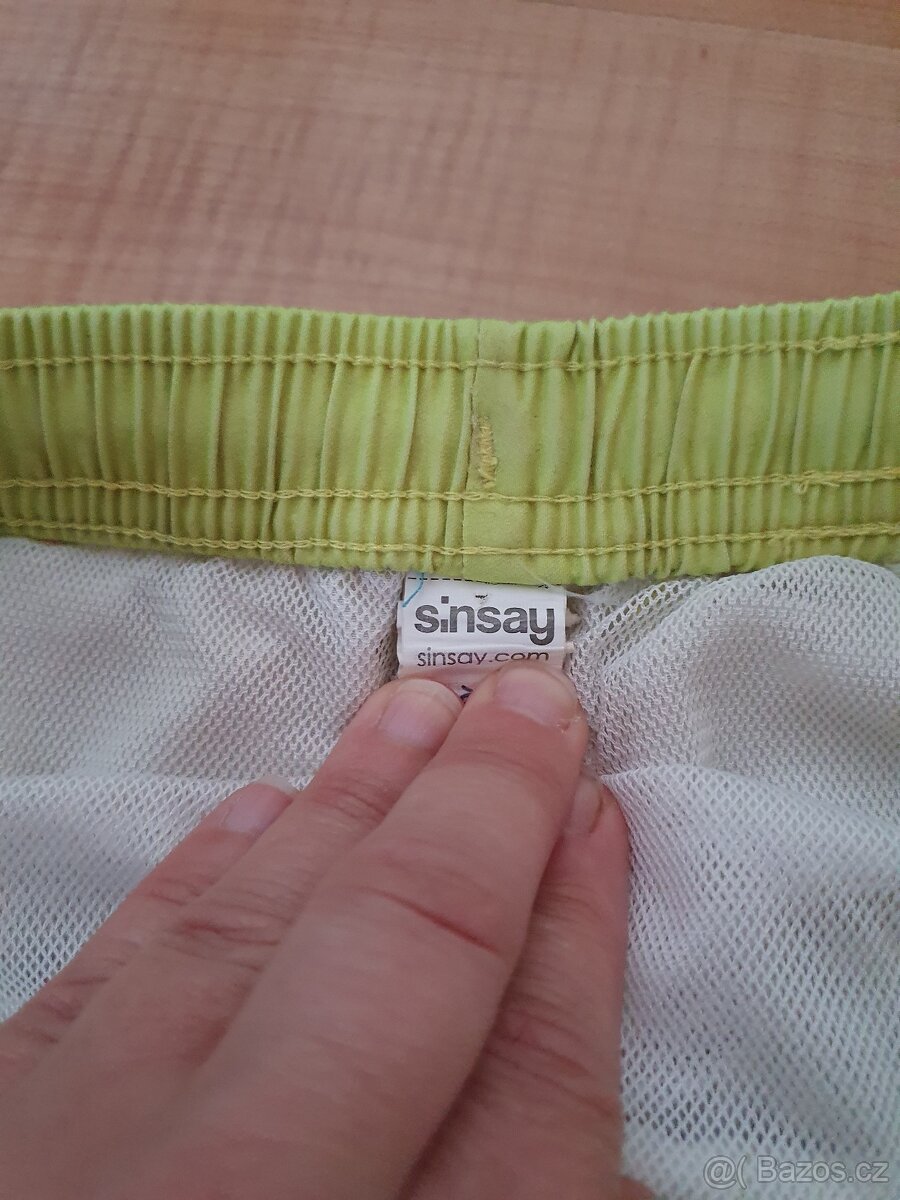 Plavky cca 116/122 sinsay modro-žluté - 6