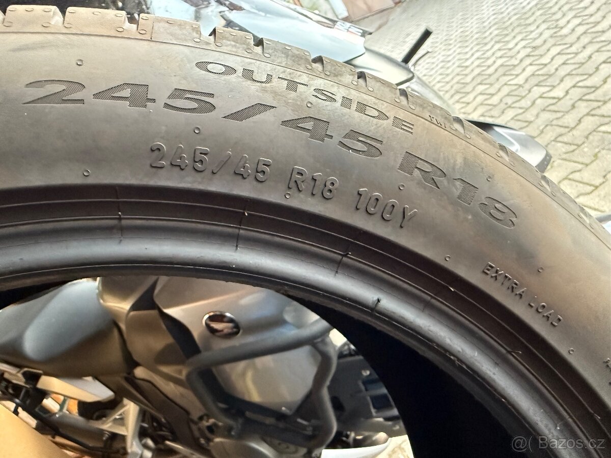 sada letních pneu Pirelli 245/45 R18 - 6,5mm - 6
