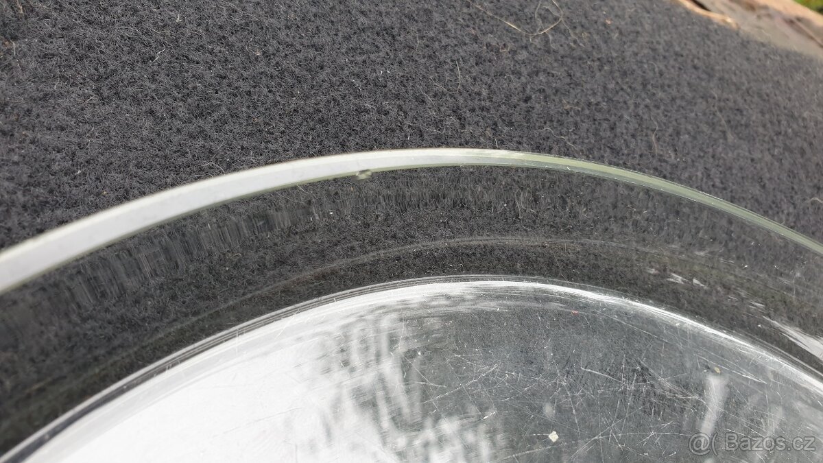 Stará broušená mísa, talíř. - 6