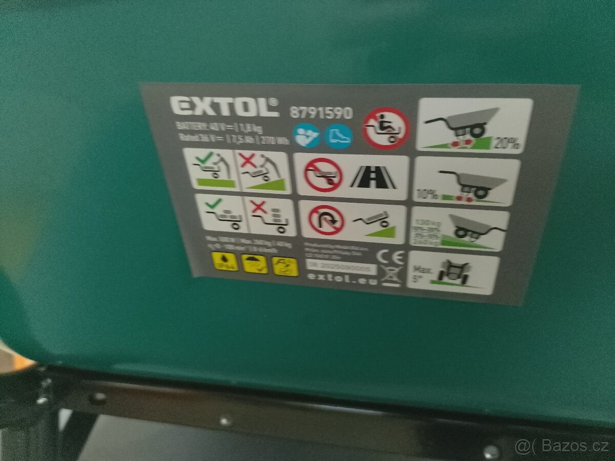 EXTOL- korba na kolečka,nohy,rukojet. NEPOUŽITÁ - 6