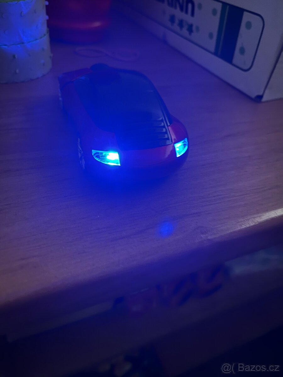 bezdrátová myš auto,podsvícené -NOVÉ - 6