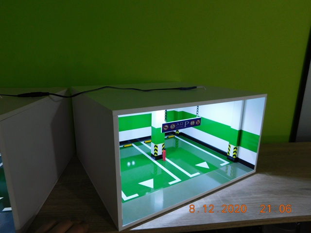 diorama podzemná garáž pre modely 1:18 - 6