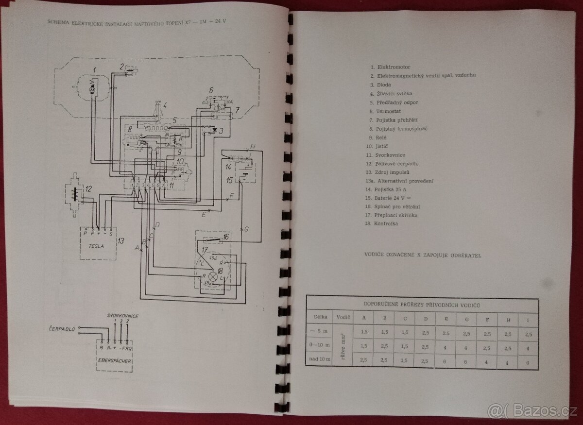 TATRA, LIAZ, KAROSA - PŘÍRUČKA NAFTOVÉ TOPENÍ X7-1M-24V - 6