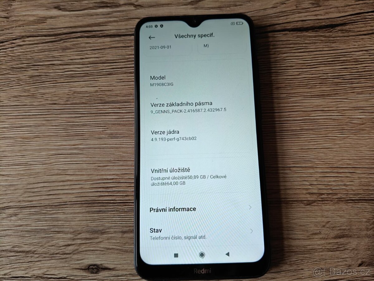 Xiaomi Redmi 8 LTE-6,22"IPS/4GB RAM/ 64GB cerna - 6