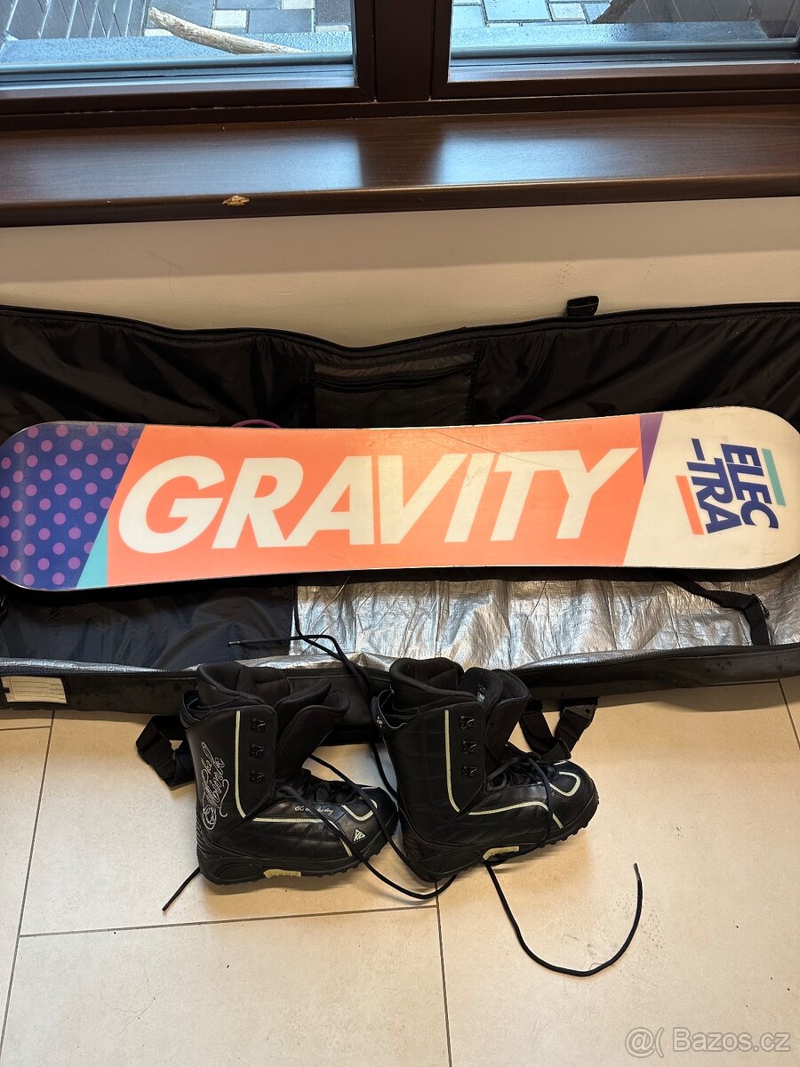 Snowboard + boty - 6