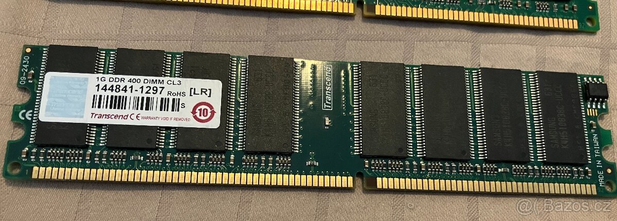 Paměti RAM do PC, typu DDR, DDR2 a DDR3, uvedená cena je za - 6