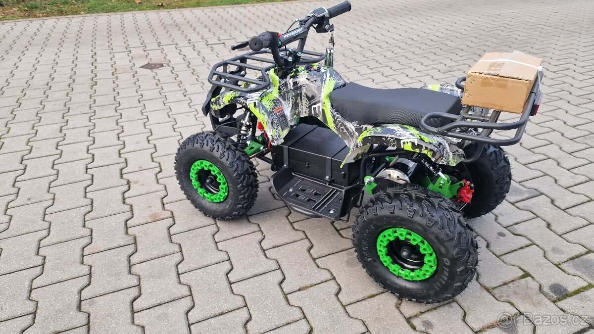 Dětská elektro čtyřkolka ATV Torino 1200W 48V graffiti zelen - 6