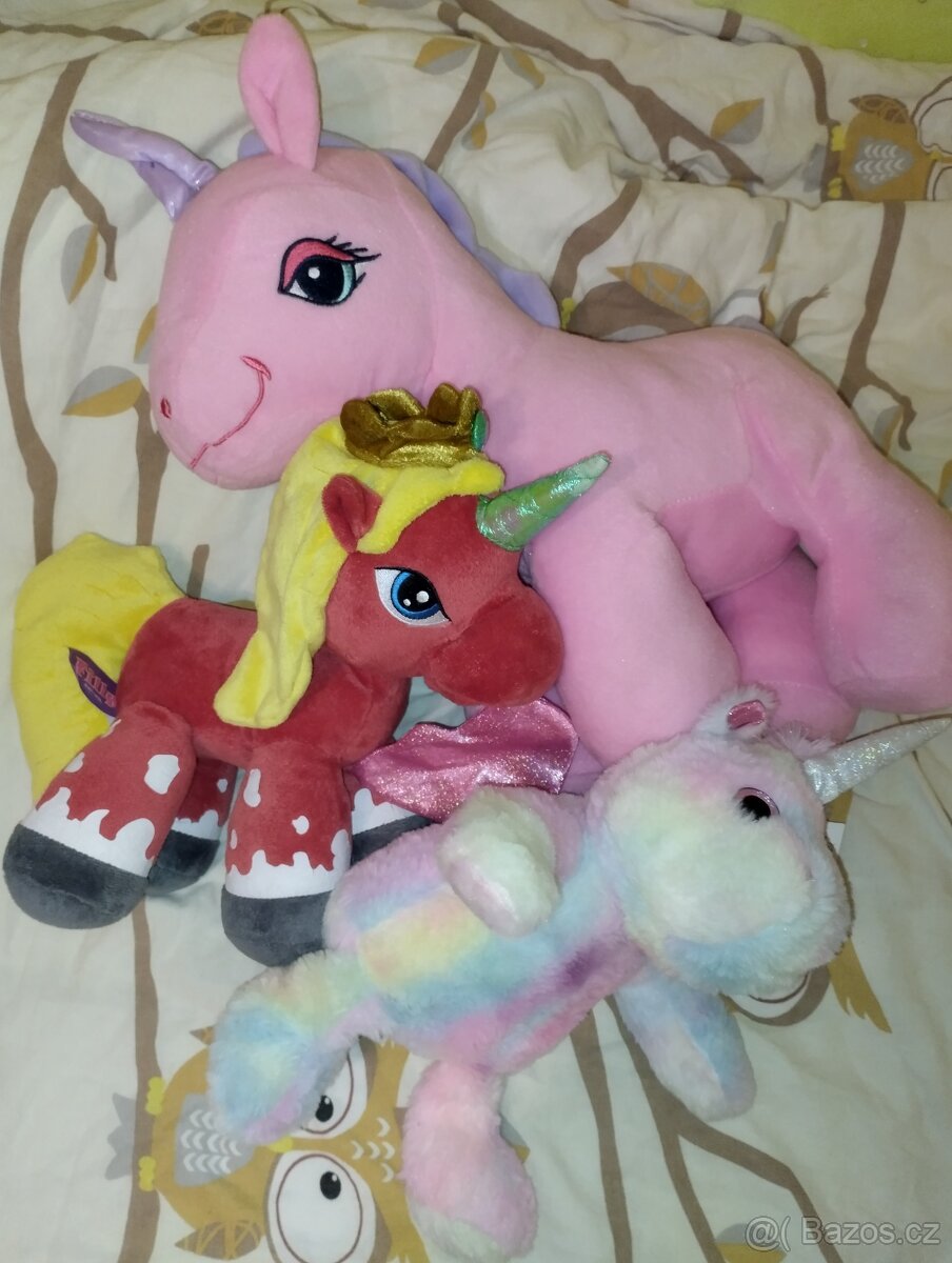 3x plyšový jednorožec - 6