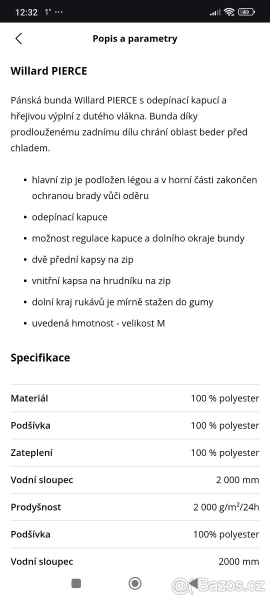 Pánská prošívaná bunda Willard vel. L - 6