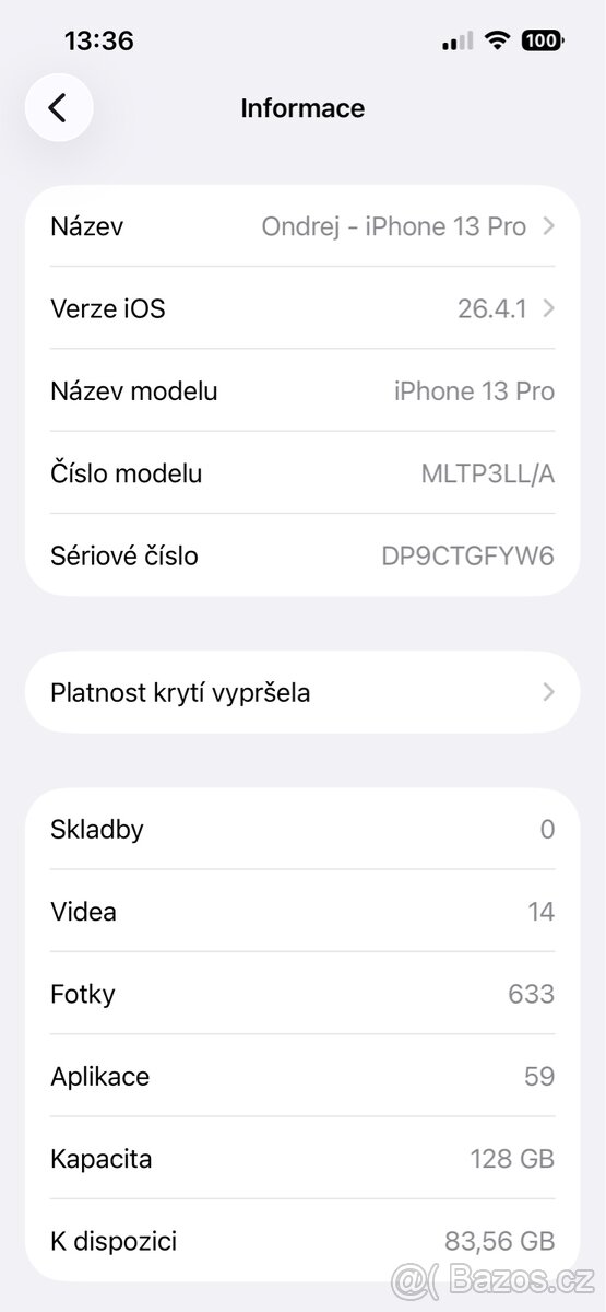  Apple iPhone 13 Pro 128 GB Graphite, top stav - 6