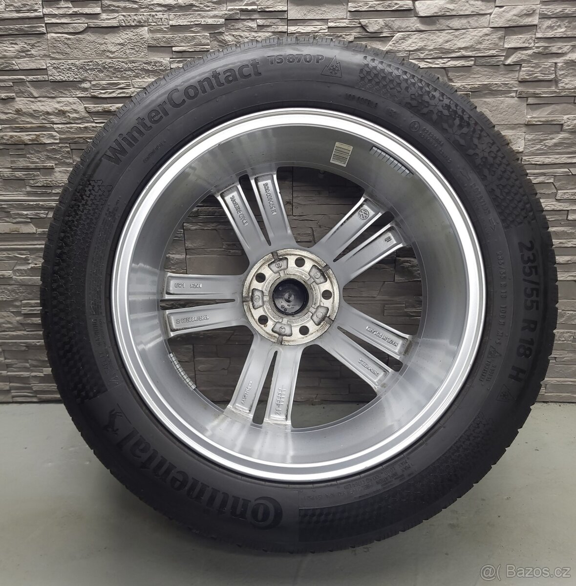 18" Originál VW Sebring 5x112 Tiguan II zimní pneu 5-6mm - 6