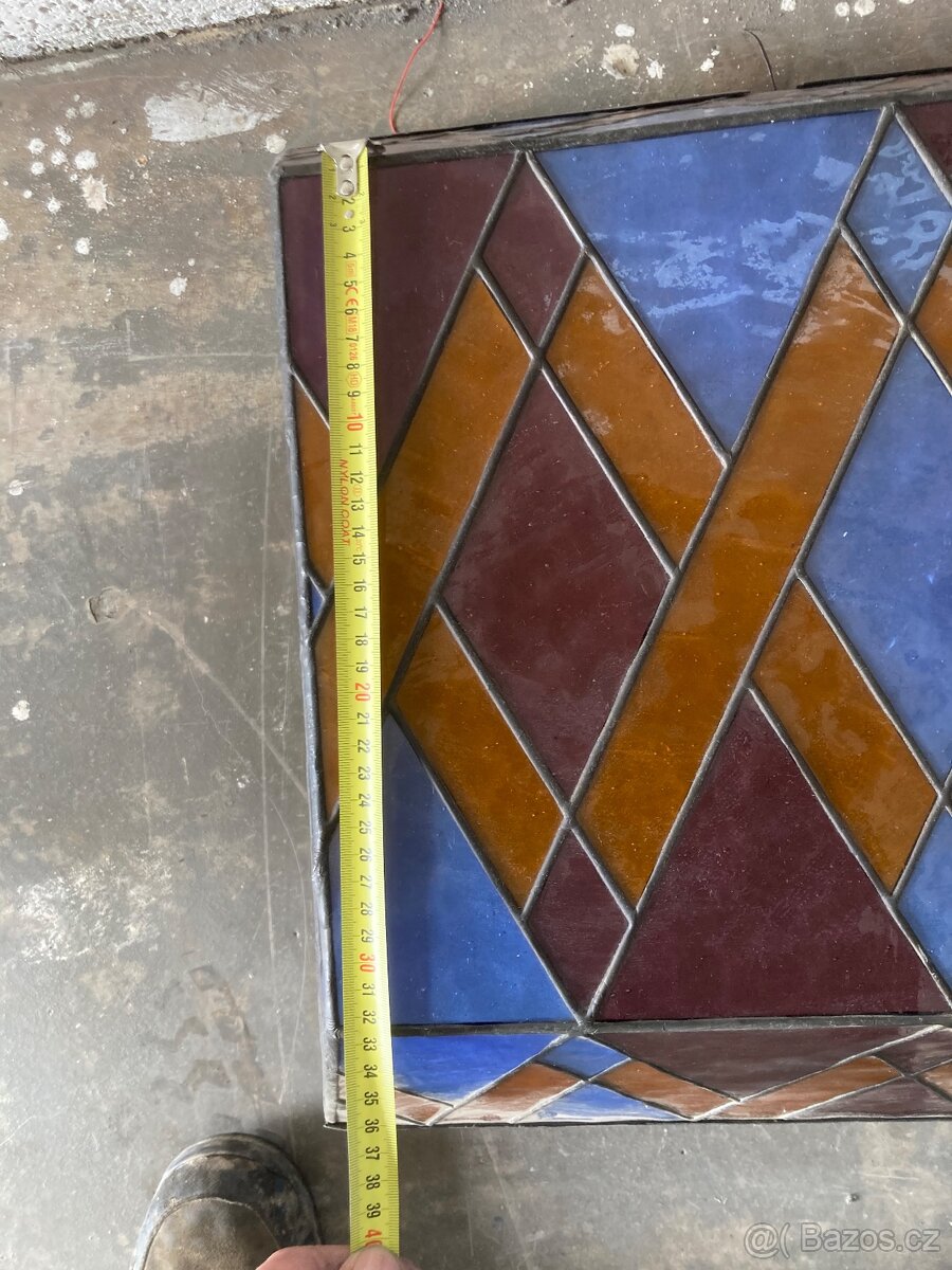 Kryt klima jednotky - ručně zhotovená vitráž - 6