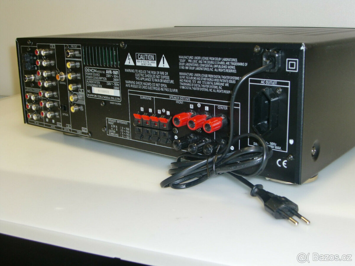 Denon AVR-1601 Dolby Digital DTS AV receiver, DO, návod - 6