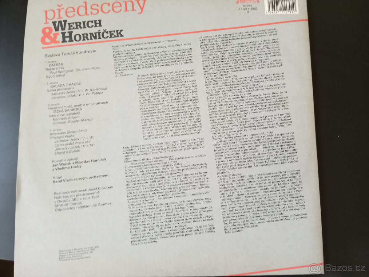 6 ks LP Osvobozené divadlo - 6