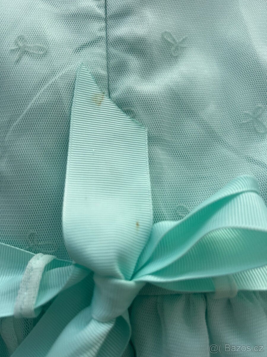 Společenské šaty vel. 122, barva mint - 6