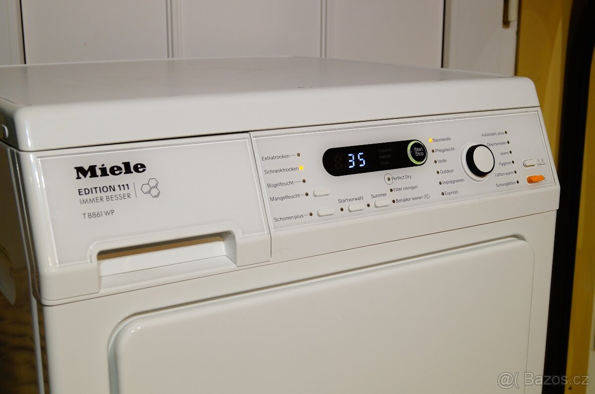 Sušička Miele T8861WP, tepelné čerpadlo na 8 kg A+ - 6