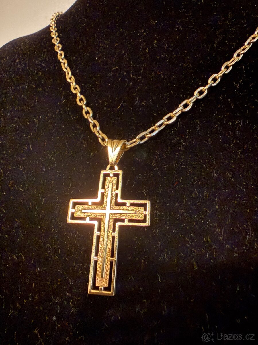 Zlatý řetízek Anker s křížkem 24,91g 585/1000 - 6