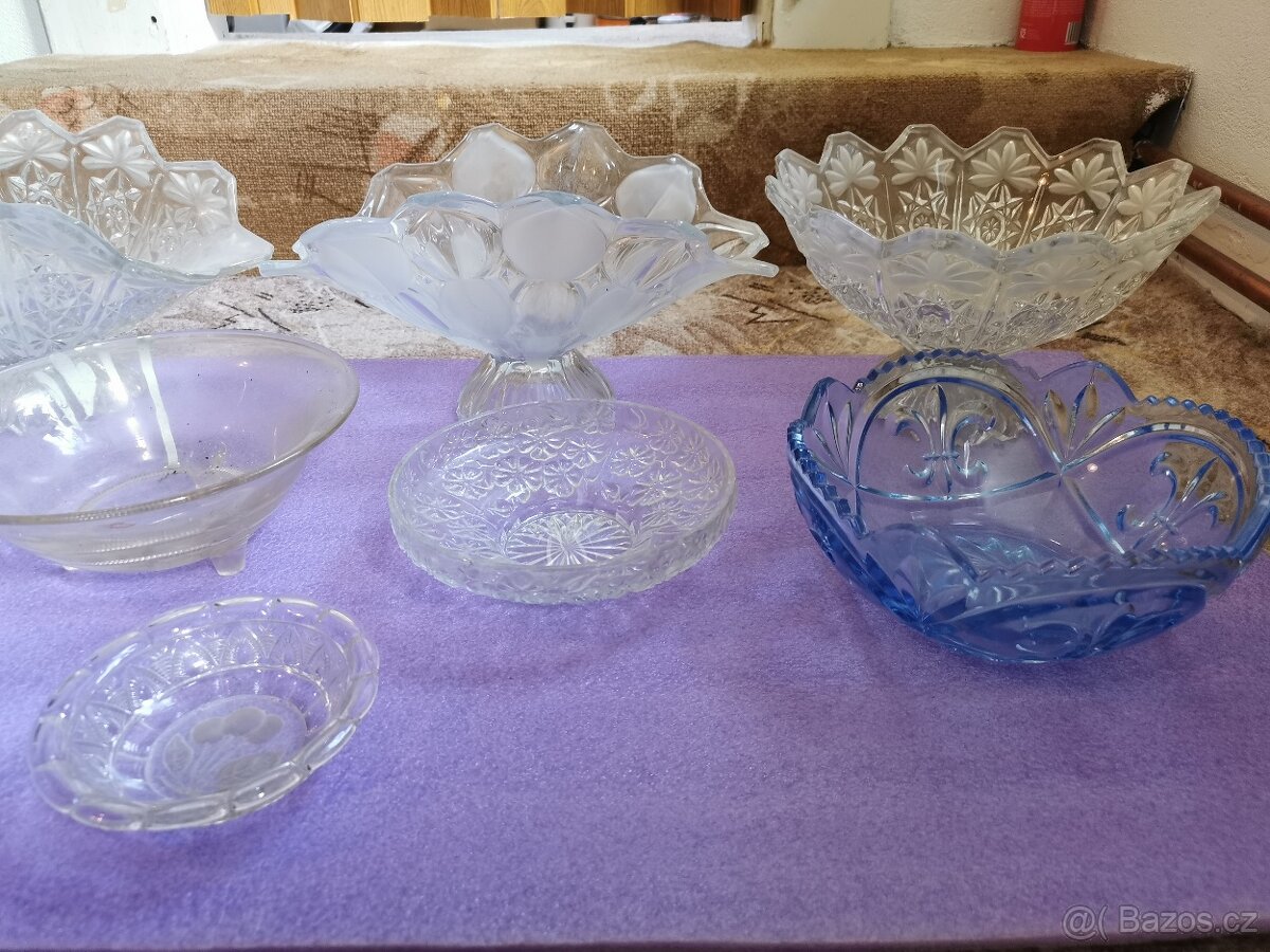 Skleněné mísy, sada 11 ks nebo jednotlivě - 6