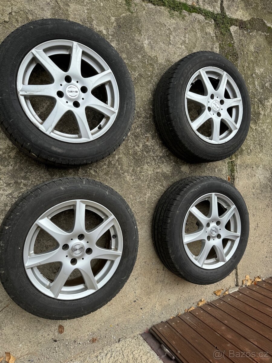 Alu kola sada s pneu letní 195/60r16, 4x108 Ford - 6