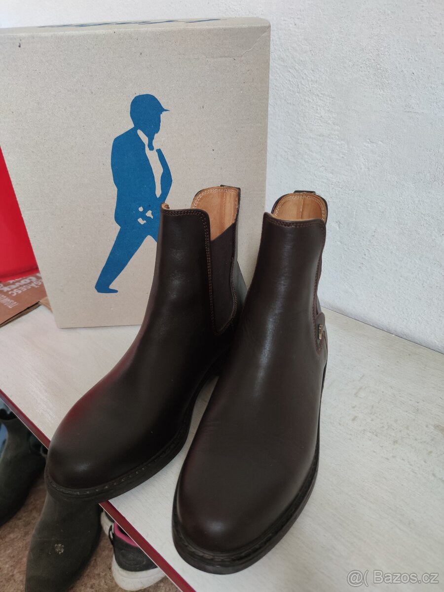 Jezdecká kožená pérka Hobo Adan vel. 39 - 6