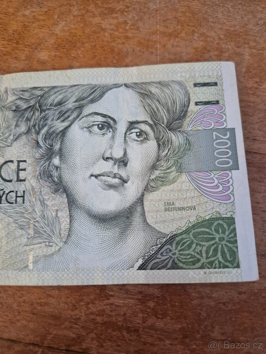 Bankovka 2000 Kč rok 1999 - 6