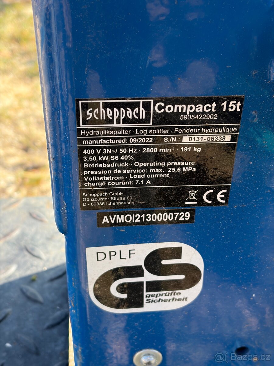 Štípačka Scheppach Compact 15 T - 6