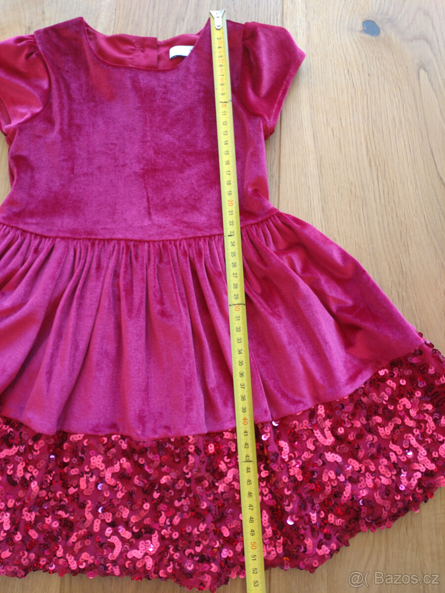 Sváteční šatičky - červené vel.92 (M&S) - 6
