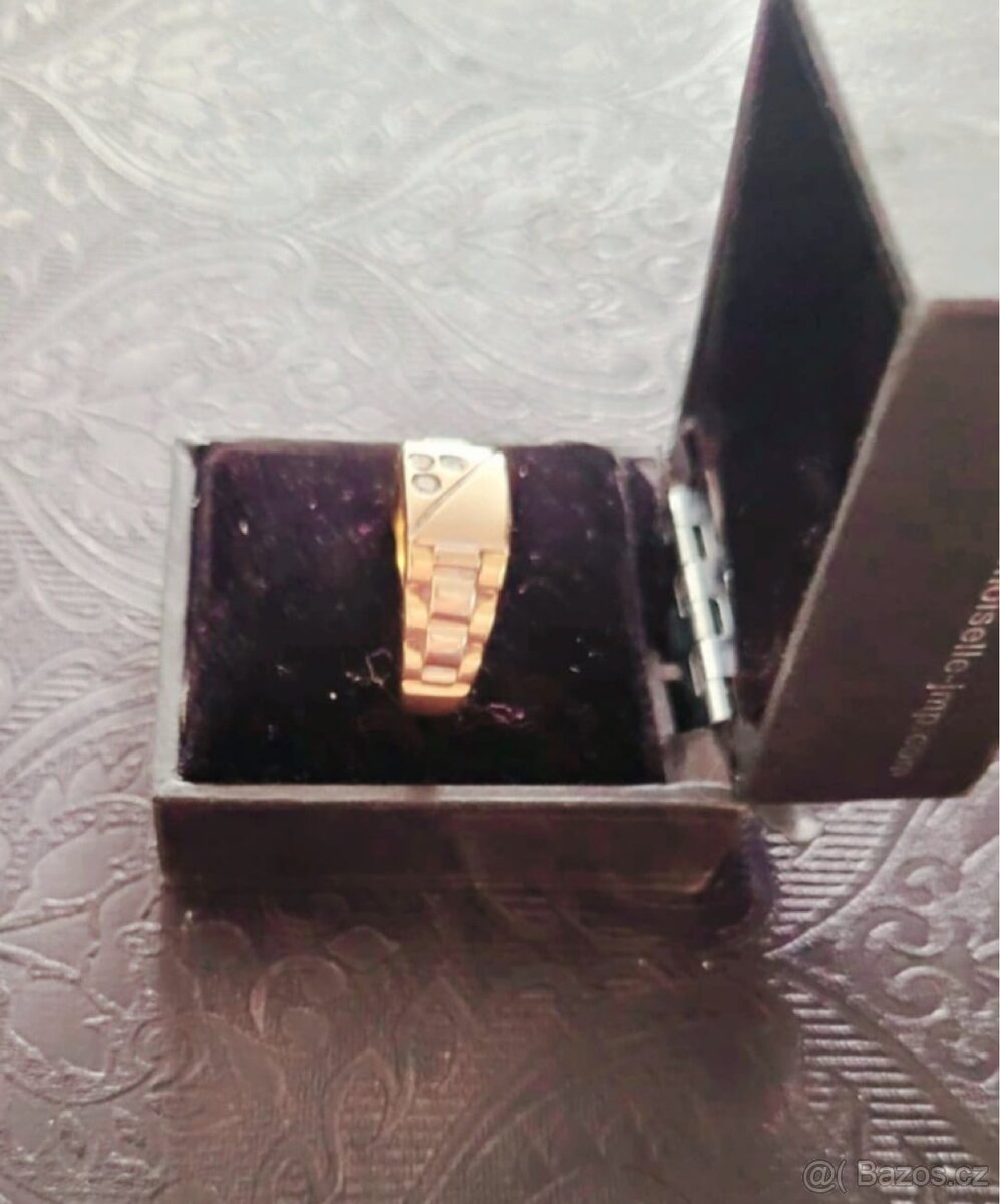 Zlatý panský prsten ROLEX 18k - 6