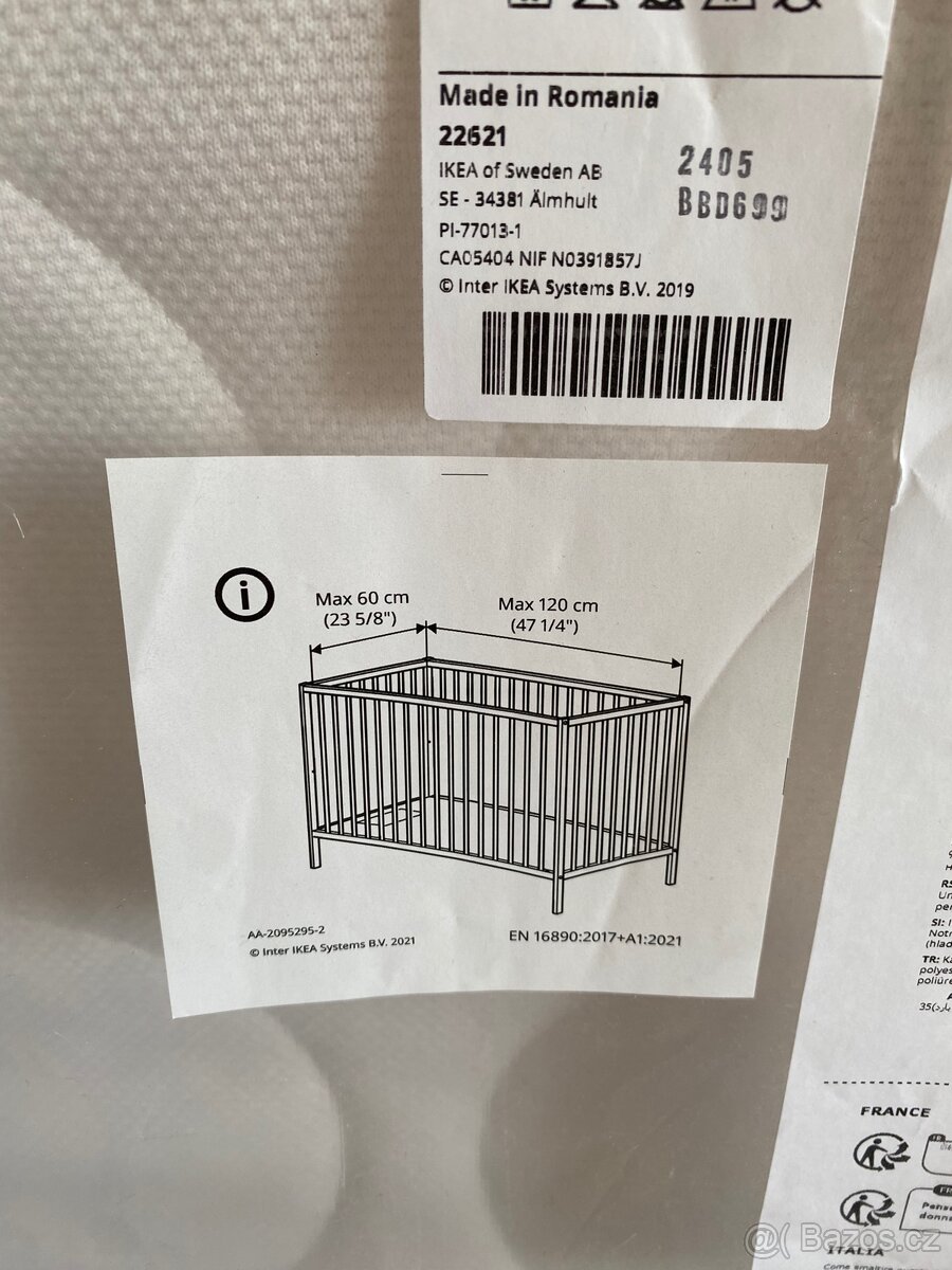 Dětská postýlka s matrací Ikea Singlar - 6
