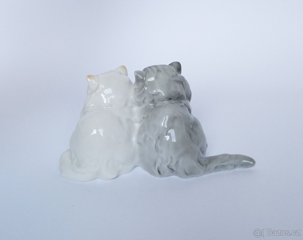 Porcelánová figurka - perské kočky - Hutschenreuther - 6