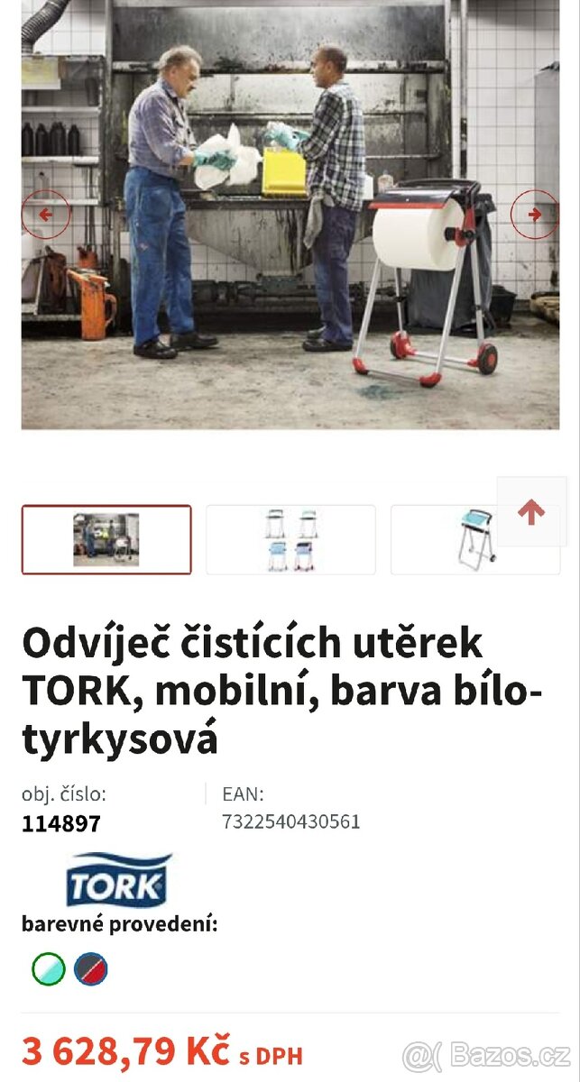 Mobilní stojan na podlahu TORK pro velké a malé role W1
- 6