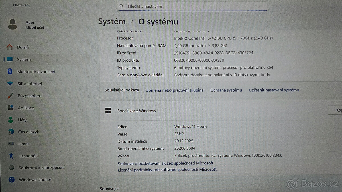 Starší herní notebook s dotykovou obrazovkou - 6