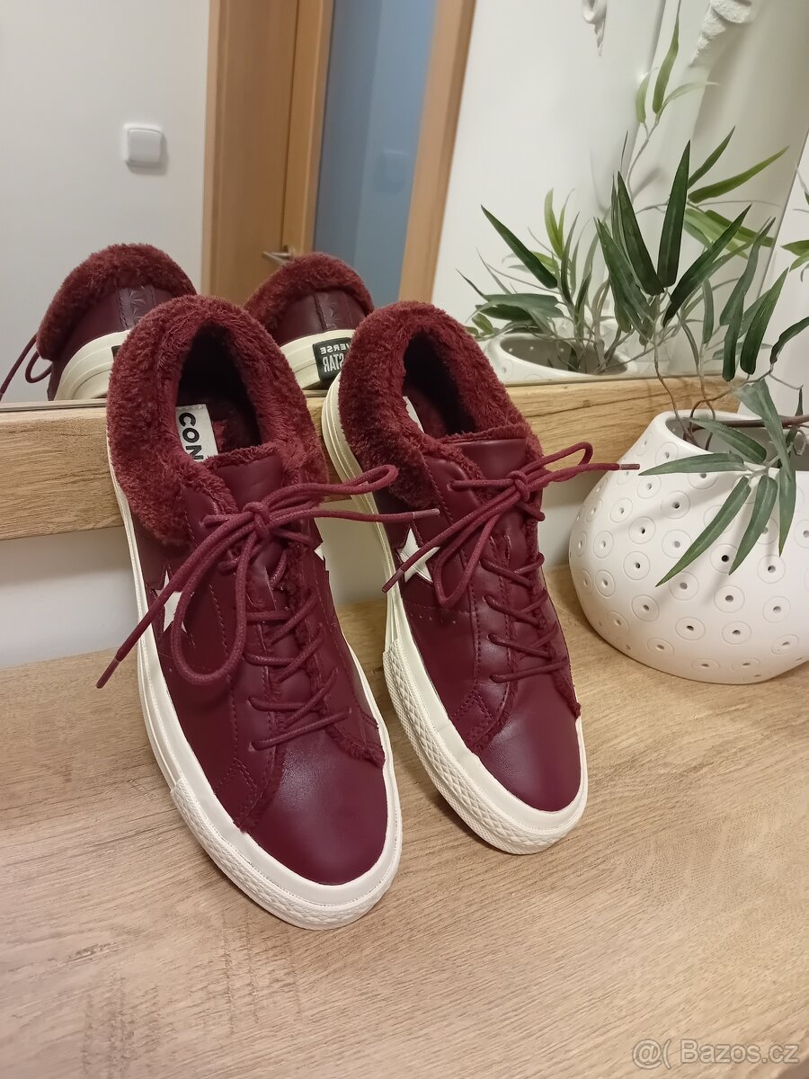 Converse dámské zateplené kožené tenisky vel. 40 - 6