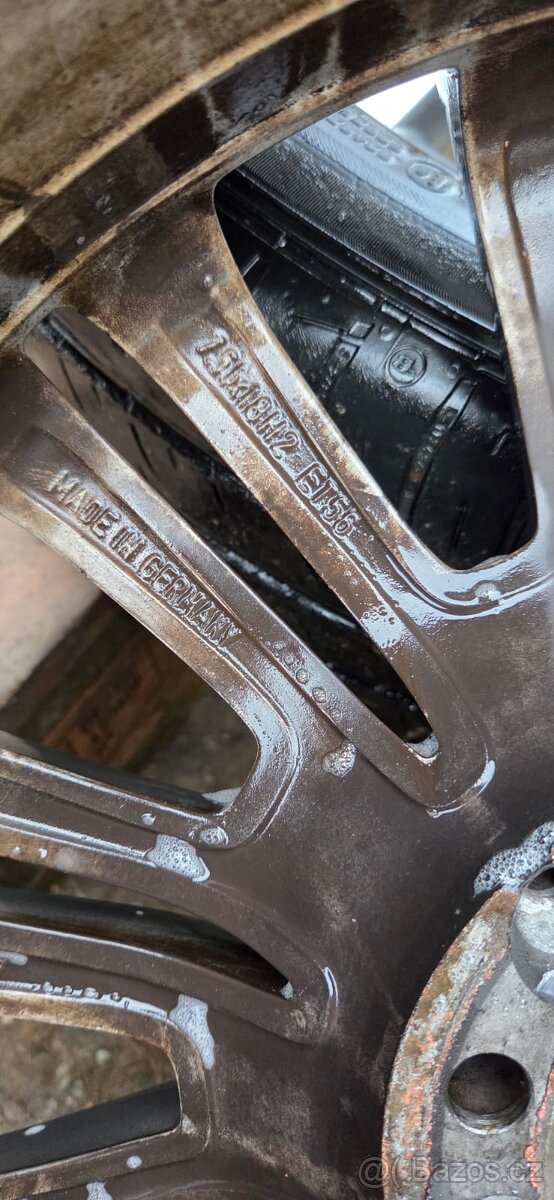 Alu kola R18, 5x112 Mercedes Viano, vito, pneu 245/45 letní - 6