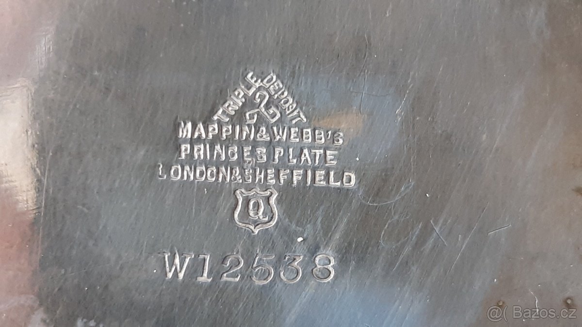 Alpaka anglické starožitné nádobí - 6